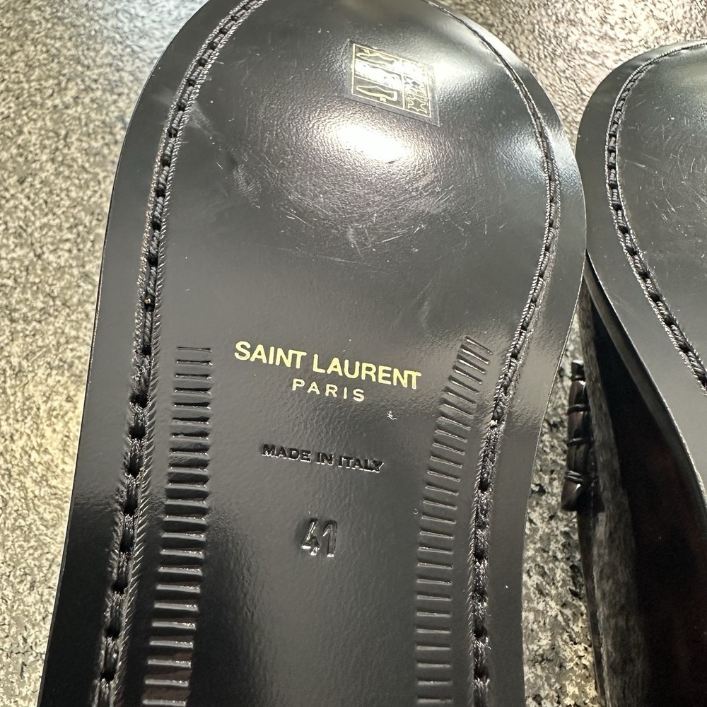Saint Laurent Le Loafer Monogram Penny Slippers Size 41 (11 US) 670232 - Picture 9 of 10